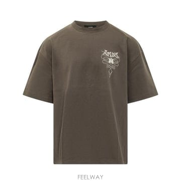 26FW 아미리 반팔 티셔츠 AM426JR006 004D HUSK