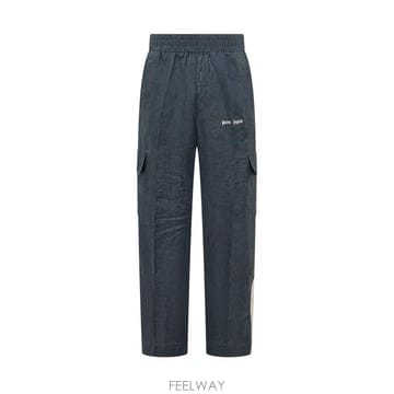 Palm Angels 26SS �ʾ����� Ʈ���̴� ���� ���� PMCF03CS26FAB001 4603 NAVY BLUE OFF WHI26SS �ʾ����� Ʈ���̴� ���� ���� PMCF03CS26FAB001 4603