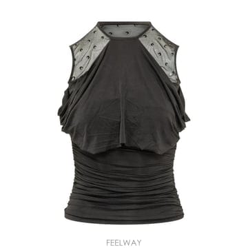 Marine Serre 26SS �������� �μҸ� Ƽ���� WTO468ACJER0022 BK99 BLACK26SS �������� �μҸ� Ƽ���� WTO468ACJER0022 BK99 BLACK