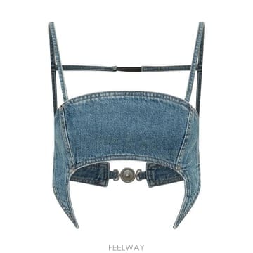 Marine Serre 26SS �������� �μҸ� Ƽ���� WTO465ACDEN0002 BL05 LIGHT BLUE26SS �������� �μҸ� Ƽ���� WTO465ACDEN0002 BL05 LIGHT