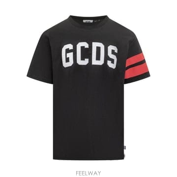GCDS 25FW �����𿡽� ���� Ƽ���� B1XM2315JI9 99 BLACK25FW �����𿡽� ���� Ƽ���� B1XM2315JI9 99 BLACK