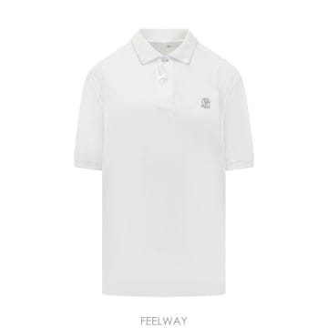 Brunello Cucinelli 26SS ���ڷ� ��ġ�ڸ� ���� Ƽ���� M0B139779G CW787 BIANCO OTTICO PERLA26SS ���ڷ� ��ġ�ڸ� ���� Ƽ���� M0B139779G CW787 BI