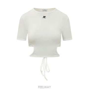 COURREGES 26SS ������ ���� Ƽ���� 226JTS256JS0203 0001 HERITAGE WHITE26SS ������ ���� Ƽ���� 226JTS256JS0203 0001 HERITAGE 
