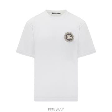 Dolce&Gabbana 26SS ��ü�ذ��ٳ� DG ��ġ ��ư Ƽ���� G8PN9ZG7PZF W0800 BIANCO OTTICO26SS ��ü�ذ��ٳ� DG ��ġ ��ư Ƽ���� G8PN9ZG7PZF W080