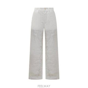 Marine Serre 25SS �������� ��Ʈ����Ʈ ���� UPA056A WH10 WHITE25SS �������� ��Ʈ����Ʈ ���� UPA056A WH10 WHITE