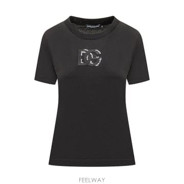 Dolce&Gabbana 26SS ��ü�ذ��ٳ� ���� Ƽ���� F8N08ZGDDMB N0000 NERO26SS ��ü�ذ��ٳ� ���� Ƽ���� F8N08ZGDDMB N0000 NERO