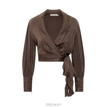 Zimmermann 26FW ���Ӹ� ����콺 4913TF26R BCH CHOCOLATE26FW ���Ӹ� ����콺 4913TF26R BCH CHOCOLATE
