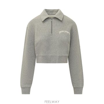 Palm Angels 26FW �ʾ����� ���� Ƽ���� PAWGC03F26FL01 0803 GREY MELANGE OFF WHITE26FW �ʾ����� ���� Ƽ���� PAWGC03F26FL01 0803 GREY MEL
