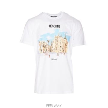Moschino 26SS ��Ű�� ���� Ƽ���� 0723 0241 1001 BIANCO MULTI26SS ��Ű�� ���� Ƽ���� 0723 0241 1001 BIANCO MULTI