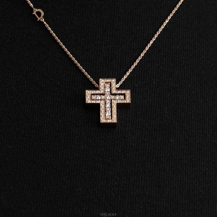 Damiani �ٹ̾ƴ� 20079802 18K��ũ��� ������ũ ���̾� �̵������ 23x19mm�������� �����aa68501�ٹ̾ƴ� 20079802 18K��ũ��� ������ũ ���̾� �̵����