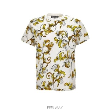 Versace 25SS ������ü ���� Ƽ���� 78GAH6S0 JS458 G03 BIANCO MULTI25SS ������ü ���� Ƽ���� 78GAH6S0 JS458 G03 BIANCO MU