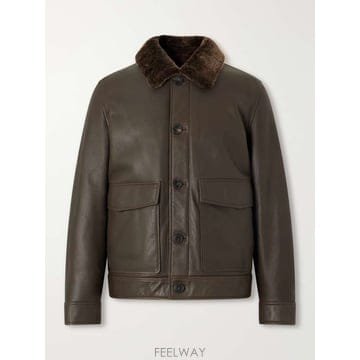 이브 살로몬 시어링라인 레더 자켓 27W27WHV60267MSIS B0082496412