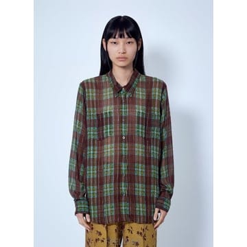 26 F/W 드리스 반 노튼 플래드 버튼다운 셔츠 262-010705 B0112509391