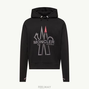 (국내A/S가능) 몽클레르 로고 폴라텍 후디 남성 블랙 L20978G00025899IG999