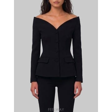 26 F/W 셀프 포트레이트 블랙 울 크레페 자켓 SC26-057JA B0022501669