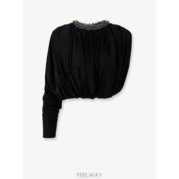 셀프 포트레이트 JERSET 탑 WITH 비대칭 슬리브 SC2600 B0652509480