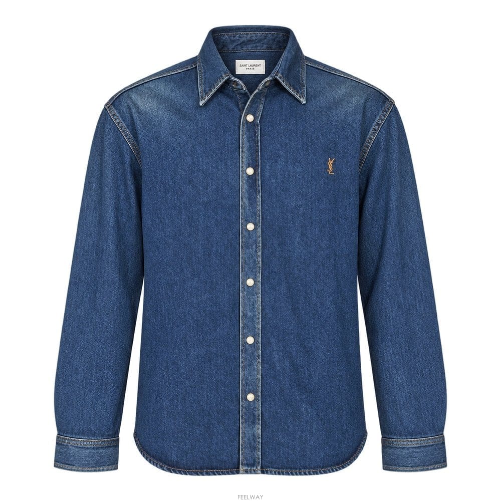Saint Laurent ���ζ� LONGSLEEVEDSHIRTS 862246Y20PA5113 B1042508824���ζ� LONGSLEEVEDSHIRTS 862246Y20PA5113 B1042508824