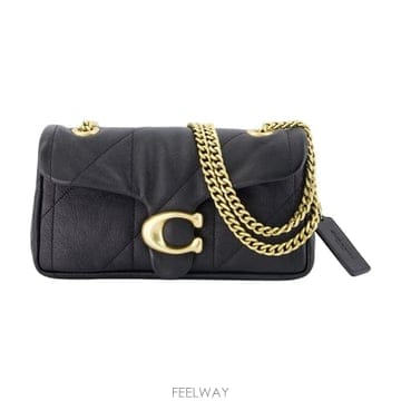 26 F/W 코치 소프트 퀼팅 타비 20’ 숄더 백 COACH 레더  B0732368248
