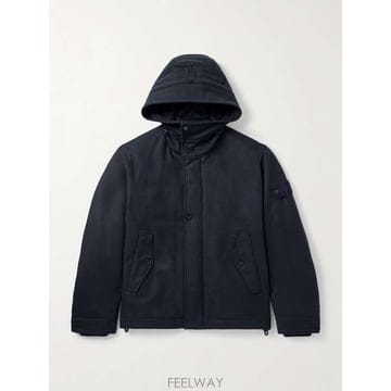 스톤 아일랜드 고스트 LOGOAPPLIQUED 패딩 버진 울블렌드  B0082508757