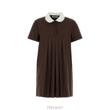 Miu Miu 26FW �̿�̿� ���ø� �巹�� MF6401SOOO10RG F0192 Brown26FW �̿�̿� ���ø� �巹�� MF6401SOOO10RG F0192 Brown