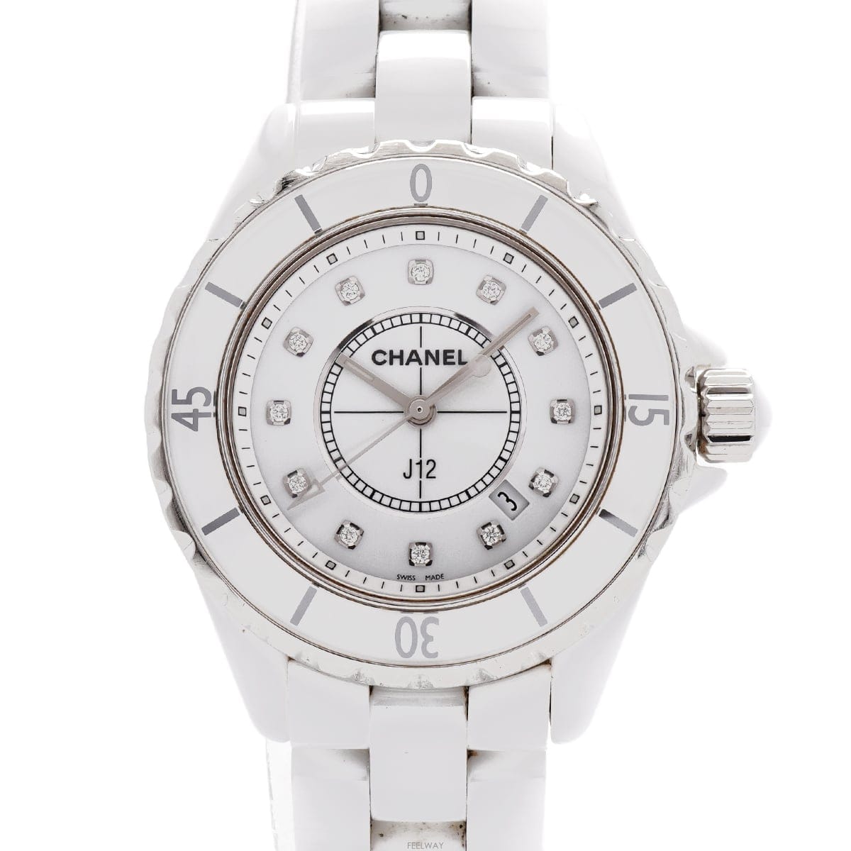 CHANEL [����] J12 12P ���̾Ƹ�� ȭ��Ʈ ����� ��ġ 33mm (H1628)[����] J12 12P ���̾Ƹ�� ȭ��Ʈ ����� ��ġ 33mm (H16