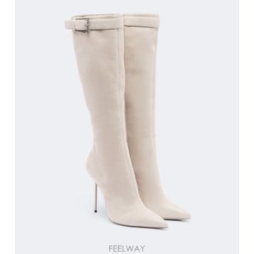 26 FW Paris Texas Lidia Buckle 스웨이드 니하이 부츠 TP582298415