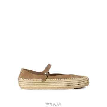 26FW 로에베 Suede 앤 라피아 Rio Mary Janes LBV3466X022210 TP5822606