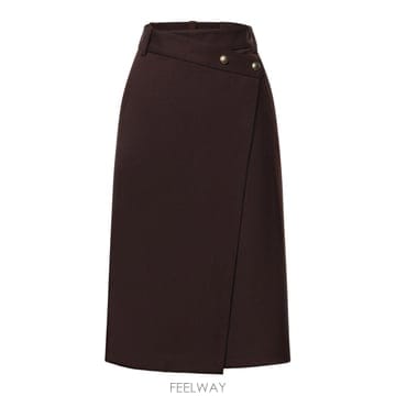 26FW 핀코 울 블렌드 미디 스커트 107713A3MSM04 TP582258099