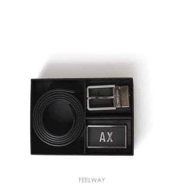 Armani �Ƹ����� �ͽ�ü���� �����ú� ��Ʈ With Interchangeable Buckles XM000185AF11�Ƹ����� �ͽ�ü���� �����ú� ��Ʈ With Interchangeable