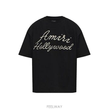 26FW 아미리 로고 T 셔츠 AM426JR0090002BLACK TP582260384