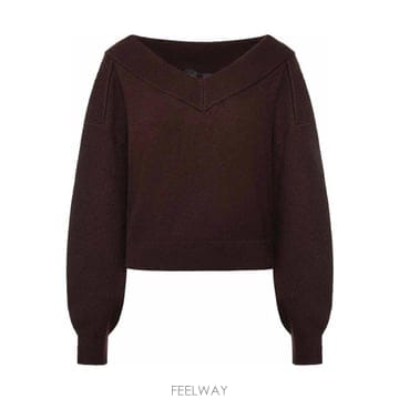 26FW 핀코 크롭 울 스웨터 107874A3P4M04 TP582260376