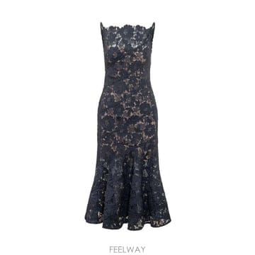 Self Portrait ���� ��Ʈ����Ʈ �����̷� ���̽� �̵� �巹�� AW26043MN NAVY TP980197581���� ��Ʈ����Ʈ �����̷� ���̽� �̵� �巹�� AW26043MN 