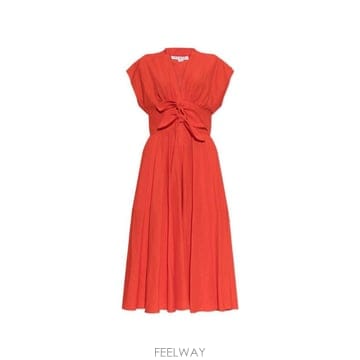 Alaia �˶��̾� V�� ��Ʈ �̵� �巹�� AA9R3141W191D 384 TP980197561�˶��̾� V�� ��Ʈ �̵� �巹�� AA9R3141W191D 384 TP9801