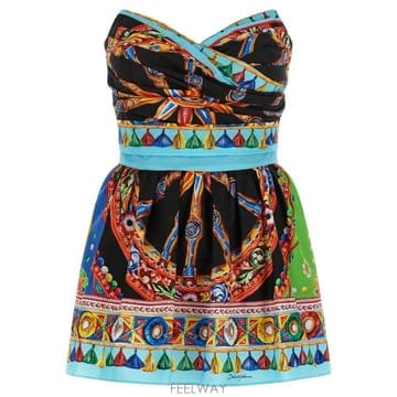 Dolce&Gabbana Dolce   Gabbana Carretto ����Ʈ ���ø� �巹�� F6JLETGDDTE S9000 TP980Dolce   Gabbana Carretto ����Ʈ ���ø� �巹�� F6JLETGD