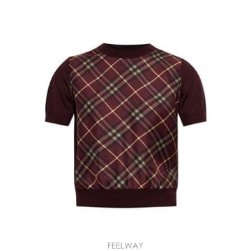 Burberry ������ üũ �г� ũ��� Ƽ���� 8128359C5335 VINEYARDRED TP980211822������ üũ �г� ũ��� Ƽ���� 8128359C5335 VINEYARDRE