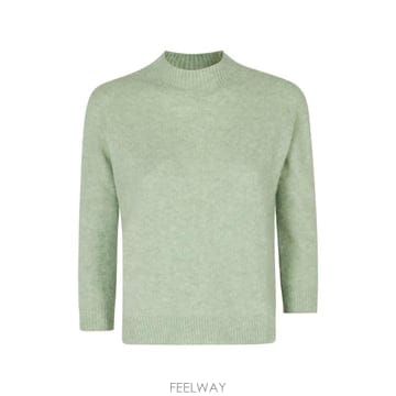 26 FW Roberto Collina  말리아 루페토 골지 트리밍 모크 넥 스웨터 263FXB0104509