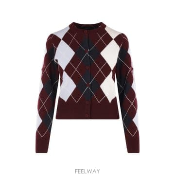 | Other Brand | 26 FW arch4 Claridges argyle cashmere cardigan KNCD26235 TP426 FW arch4 Claridges argyle cashmere cardigan KNCD262
