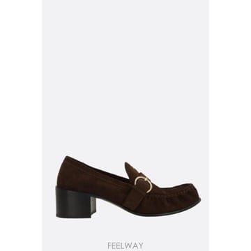 Miu Miu [E32]�̿�̿� 5D740EF045054F0003 ���� ���� �� ������ MIU MIU suede loafe[E32]�̿�̿� 5D740EF045054F0003 ���� ���� �� ������ M