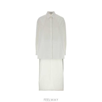 Alaia [X45]�˶��̾� AA9C1013T611D 000 ���� ���� ���� ����콺 White poplin shirt[X45]�˶��̾� AA9C1013T611D 000 ���� ���� ���� �����