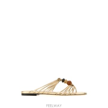 Jimmy Choo [X45]������ LOVAMULEFLATIPR GOLDMIX ���� �÷����� �߷��������� �޸����� Gold na[X45]������ LOVAMULEFLATIPR GOLDMIX ���� �÷����� �߷�