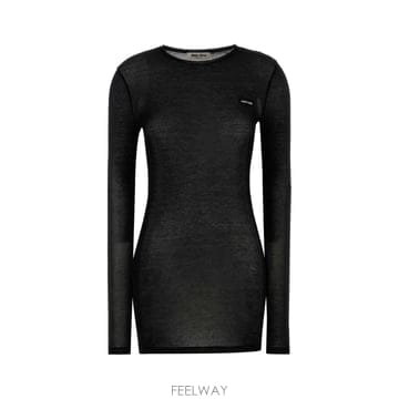 Miu Miu [X45]�̿�̿� MJA842SOOO133O F0002 ���� Ƽ���� �μҸ� ž ���� Black cotton[X45]�̿�̿� MJA842SOOO133O F0002 ���� Ƽ���� �μҸ� 