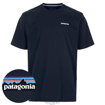 파타고니아 뉴네이비 P-6 로고 리스판서빌리 티셔츠 38504 NENA