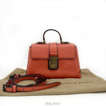 [당일발송] Bottega Veneta 보테가 베네타 피아자 미니 탑핸들 백