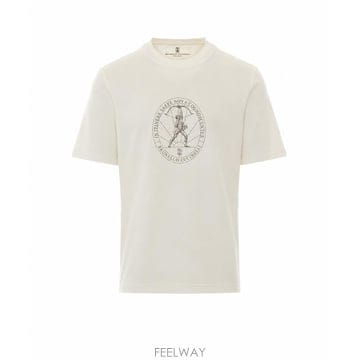 26 F/W 브루넬로 쿠치넬리 로고 티셔츠 M0B138519/C722 B0012499136