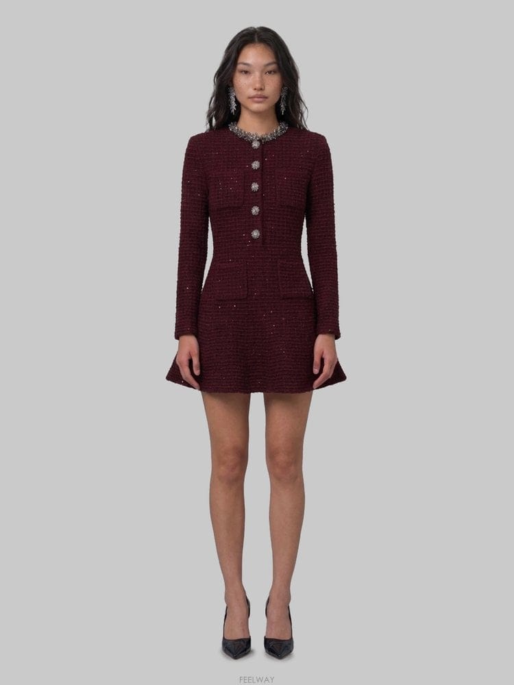 Self Portrait 26 F/W ���� ��Ʈ����Ʈ ���ǵ� �ؽ�ó ��Ʈ ��� �̴� �巹�� S B002249930526 F/W ���� ��Ʈ����Ʈ ���ǵ� �ؽ�ó ��Ʈ ��� �̴� ��