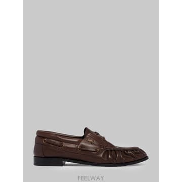 26 F/W 생로랑 르 로퍼 BATEAU 모카신 인 파리 브라운 A0 B0022496946