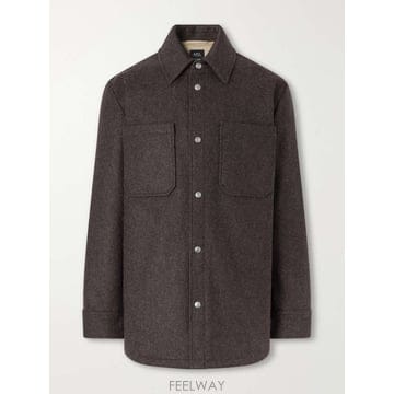 A.P.C 아페쎄 MARCEL 울블렌드 펠트 오버셔츠 WOZAA-H B0082510432