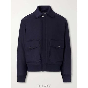 A.P.C 아페쎄 찰리 울블렌드 트윌 블루종 자켓 WVBEB-H32 B0082510477