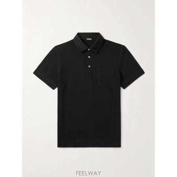 제냐 슬림핏 레더 코튼피케 폴로 셔츠 UF392A9 F752 B0081662460