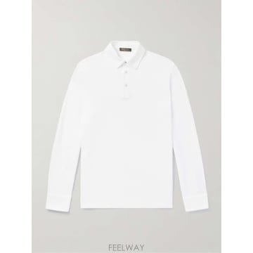 26 F/W 로로 피아나 코튼피케 폴로 셔츠 FAI1311 B0081669954